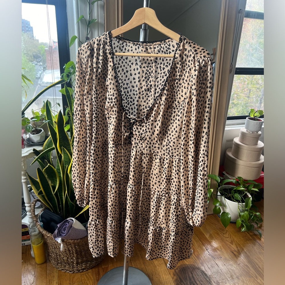 Leopard Tiered Dress